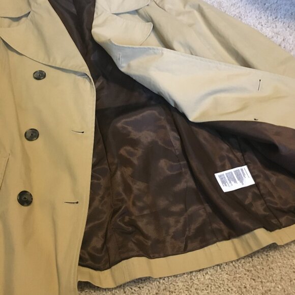 Tommy Hilfiger Double Breasted Cotton Blend Coat - Picture 9 of 16